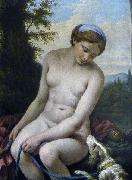 Louis Jean Francois Lagrenee Diana at her Bath France oil painting artist